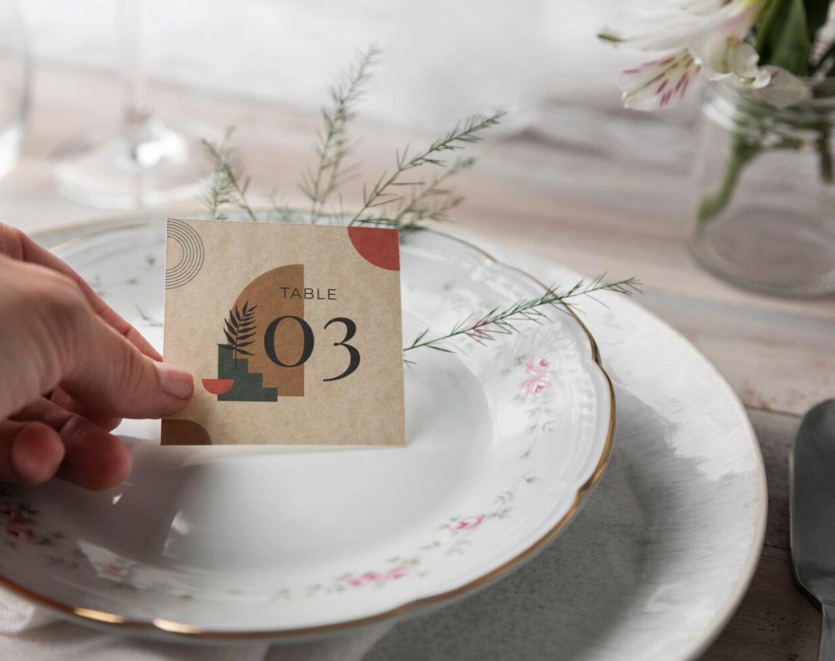 tarjeta de invitación de mesa
