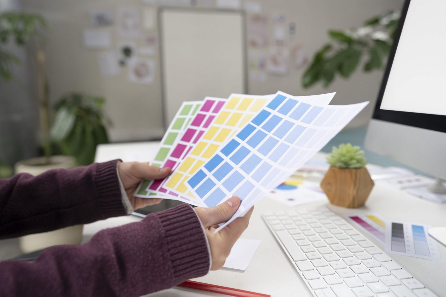 imagen persona en imprenta